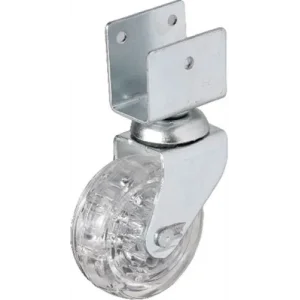 Eco Lounge Hts 328 - 50x20 mm Şeffaf Makaralı Kısa U Tablalı Teker 4 Adet