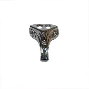 Eco Lounge Moda Taşlı Ahşap Sandık Ayağı, Kutu Ayak 1,5 cm - Nikel, 100 Adet