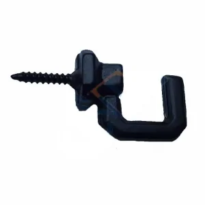 Eco Lounge Vidalı Kanca, Askı Büyük - 15x23mm, Siyah - 100 Adet