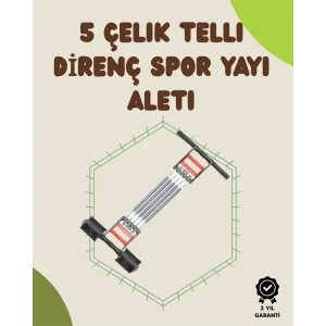 Ergonomik Tutma Yerli, Pedallı ve Ayarlanabilir Elastik Yaylı Spor Ekipmanı