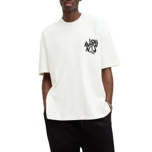 Erkek Tişört Baskılı Oversize kısa kol T-Shirt - Beyaz