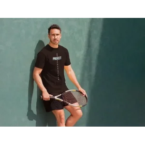 Erkek Kısa Kol Yazlık Tişört Bisiklet Yaka Baskılı Oversize T-Shirt - Siyah