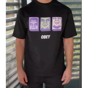 ERKEK Bisiklet Yaka Baskılı Oversize Kısa kol T-Shirt - Siyah