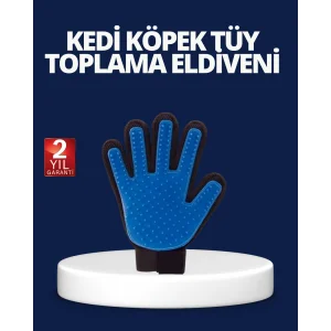 Evcil Hayvan Tüy Toplama ve Masaj Eldiveni – Köpek ve Kedi Tüy Dökülme Önleyici Bakım Eldiveni
