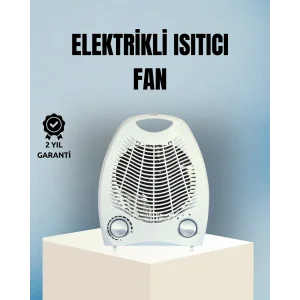 Fanlı Elektrikli Isıtıcı – 3 Kademeli Isı Ayarı ve Güvenli Kullanım