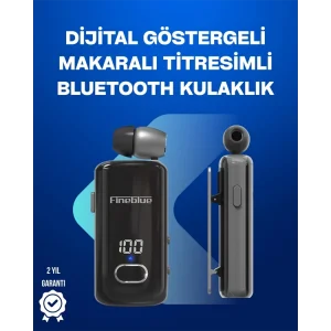 Fineblue F580 – Klipsli Bluetooth Kulaklık, Gürültü Engelleyici, Uzun Pil Ömürlü