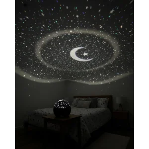 Fişli Yıldız Projektör Gece Lambası Müzikli