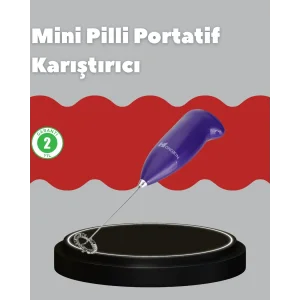 Frappe ve Cappuccino Maker – Taşınabilir Pilli Köpürtücü Mikser