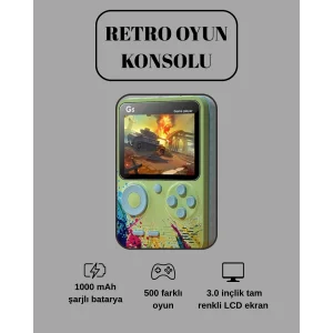 G5 Game Box Retro Mini Oyun Konsolu – 500 Dahili Oyun