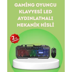 Gaming Klavye ve Mouse Seti PG8018 – Dayanıklı Tuşlar, Hızlı Komut