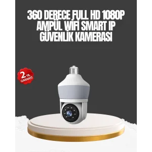 Gece Görüşlü Mobil Uygulamalı Akıllı Ampül Kamera