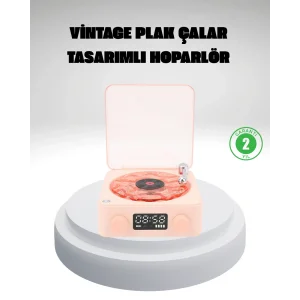 Gece Lambası Stereo Bluetooth Hoparlör Dijital Saat Su Dalgası Efektli 3-ü-1 Cihaz