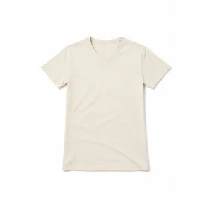 Genç Kız Çocuk V Yaka Tişört Model - Taş