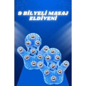 Giyilebiilir Masaj Eldiveni 9 Bilyeli Tüm Vücut Masajına Uygun