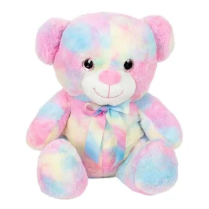 Gökkuşağı Renkli Peluş Ayı 45 cm