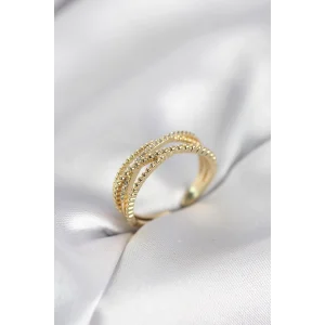 Gold Renk Sarmal Model Kadın Yüzük