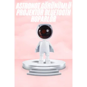 Gün Batımı Lambası Işık Arka Plan Projektör Sevimli Astronot Enerji Tasarruflu