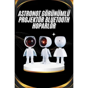 Gün Batımı Projektör Lamba Astronot Görünümlü Dekoratif Masa Lambası