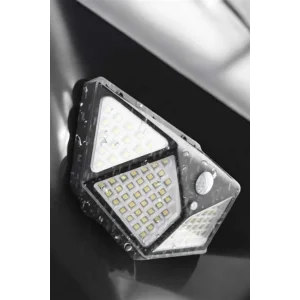 Güneş Enerjili Bahçe Aydınlatma Lambası Solar 100 Led Lamba