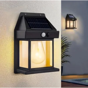 Güneş Enerjili Solar Duvar Lambası Rustik Ampul-gün Işığı Mz-800