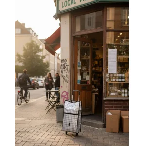 Günlük Alışverişler İçin Konforlu Tekerlekli Pazar Arabası