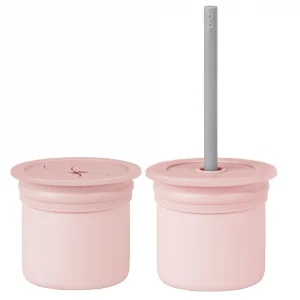 Ham+Hüp Pipetli Silikon Bardak Seti Pinky Pink / Powder Grey