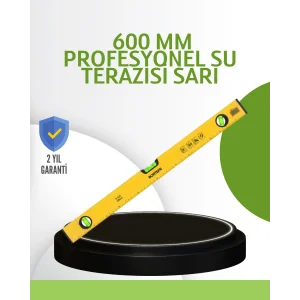 Hassas Ölçüm Sağlayan 600 mm Sarı Su Terazisi