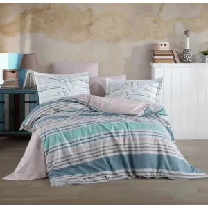 Hobby Çift Kişilik Ranforce Nevresim Takımı Debora Turkuaz