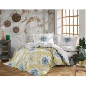 Hobby Kingsize Poplin Nevresim Amanda Sarı