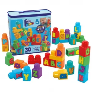 HRR60 Mega BloNessiWorld Alfabeli Blok Çantası 30 parça +1 yaş