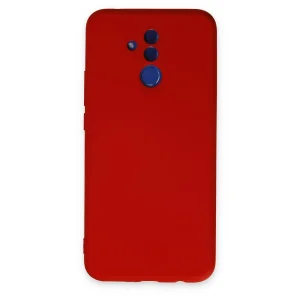 Huawei Mate 20 Lite Kılıf Nano İçi Kadife Silikon - Kırmızı