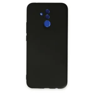 Huawei Mate 20 Lite Kılıf Nano İçi Kadife Silikon - Siyah
