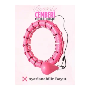 Hulahop Egzersiz Çemberi - Egzersiz Halkası - Ağırlıklı - Bel Bölgesi Ayarlanabilir - Hulahop