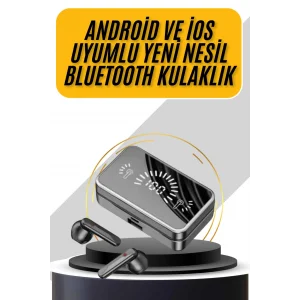 İos Android Uyumlu Bluetooth Kulaklık Kablosuz Kulaklık Yüksek Basslı
