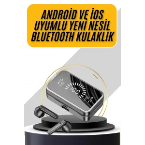 İos Android Uyumlu Bluetooth Kulaklık Kablosuz Kulaklık Yüksek Basslı