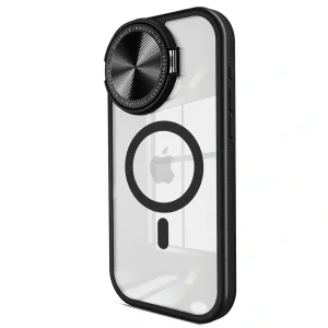 İphone 11 Kılıf Teleskop Lens Magsafe Silikon Kapak - Siyah