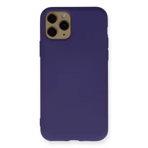 İphone 11 Pro Kılıf Nano İçi Kadife Silikon - Mor