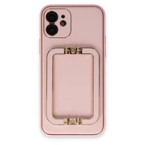 İphone 12 Kılıf Coco Elit Kapak - Pembe