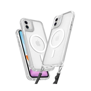 İphone 12 Kılıf Enka Magsafe Silikon Kılıf - Şeffaf