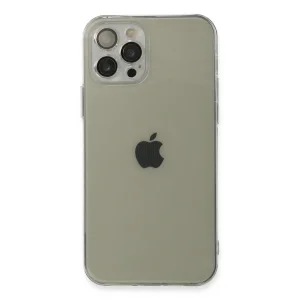 İphone 12 Pro Kılıf Fly Lens Silikon - Şeffaf