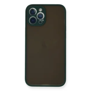 İphone 12 Pro Kılıf Montreal Silikon Kapak - Yeşil