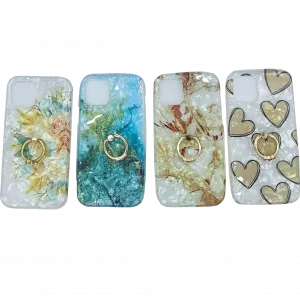 İphone 12 Pro Max – Yüzüklü Kılıf Karışık Desenli