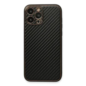 İphone 13 Pro Kılıf Coco Karbon Silikon - Siyah