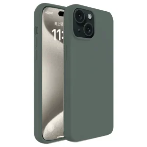 İphone 15 Kılıf First Silikon - Koyu Yeşil