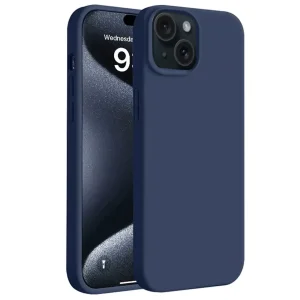 İphone 15 Kılıf First Silikon - Lacivert