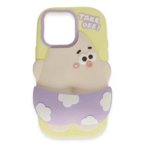 İphone 15 Pro Max Kılıf Poky Karakter Silikon Kapak - Desen 5