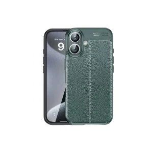 İphone 16 Kılıf Auto Focus Kapak - Koyu Yeşil