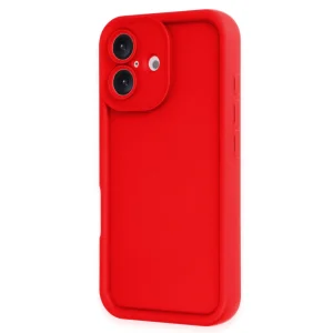 İphone 16 Kılıf Viera Silikon - Kırmızı
