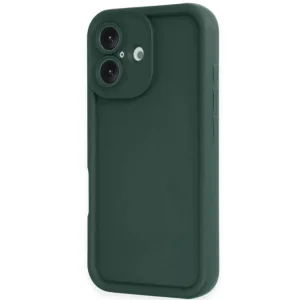 İphone 16 Kılıf Viera Silikon - Koyu Yeşil