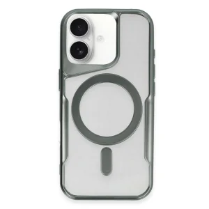 İphone 16 Plus Kılıf Boyi Magsafe Silikon Kapak - Yeşil